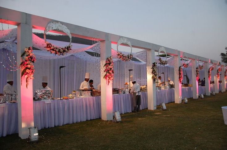 Outdoor event setup